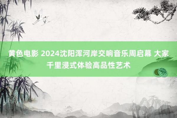 黄色电影 2024沈阳浑河岸交响音乐周启幕 大家千里浸式体验高品性艺术