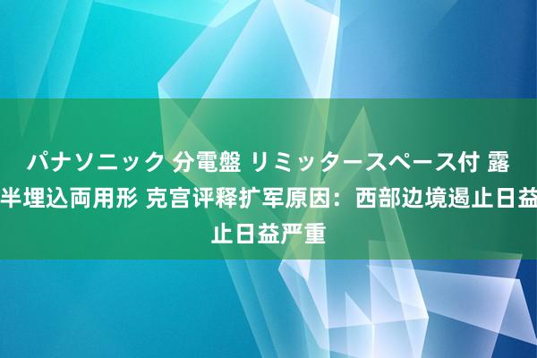 パナソニック 分電盤 リミッタースペース付 露出・半埋込両用形 克宫评释扩军原因：西部边境遏止日益严重