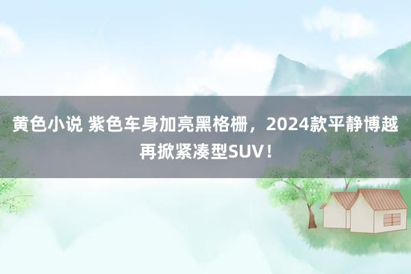 黄色小说 紫色车身加亮黑格栅，2024款平静博越再掀紧凑型SUV！