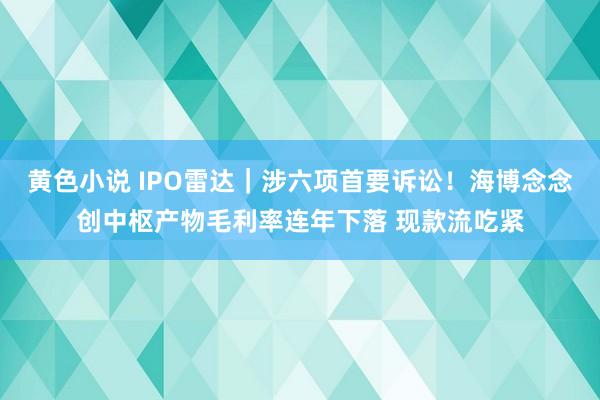 黄色小说 IPO雷达｜涉六项首要诉讼！海博念念创中枢产物毛利率连年下落 现款流吃紧