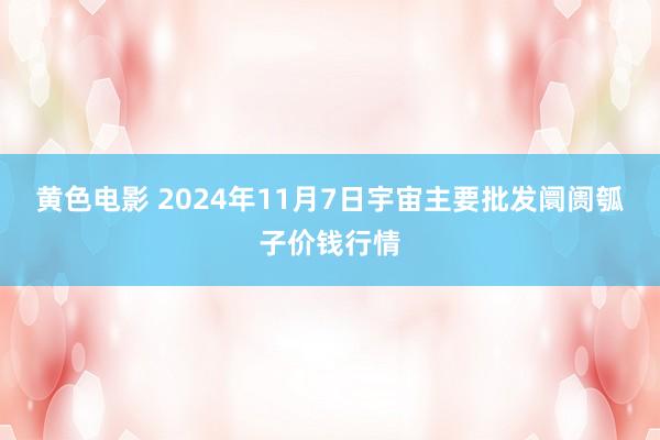 黄色电影 2024年11月7日宇宙主要批发阛阓瓠子价钱行情